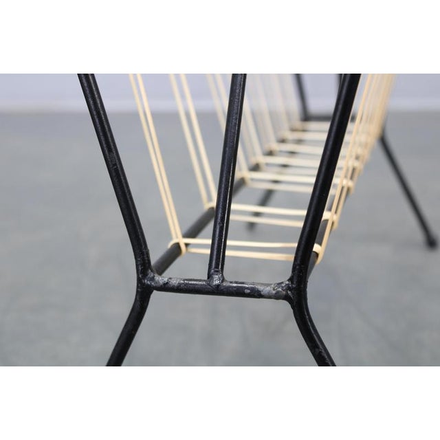 Mid-Century Modern Italian Magazine Holder in Lacquered Iron, 1960s For Sale - Image 6 of 9