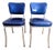 Vintage Richardson Seating Corp. Sparkle Vinyl and Chrome Dinette Chairs- A Pair For Sale
