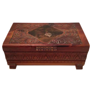 Carved European Wood Box