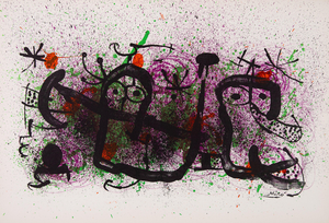 Joan Miro, Ma de Proverbis, Lithograph