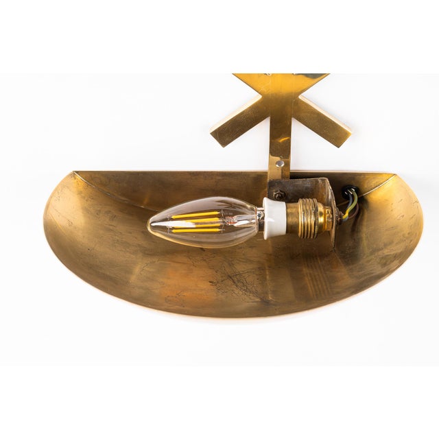 Vintage Austrian Wall Lamp in Brass, 1960s For Sale - Image 9 of 18