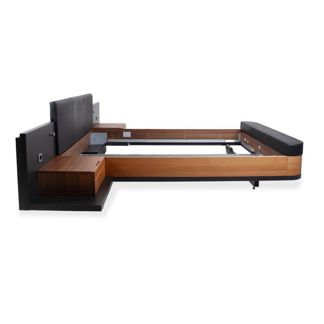 Mioletto Wooden Bed in Leather from Hülsta For Sale - Image 13 of 16