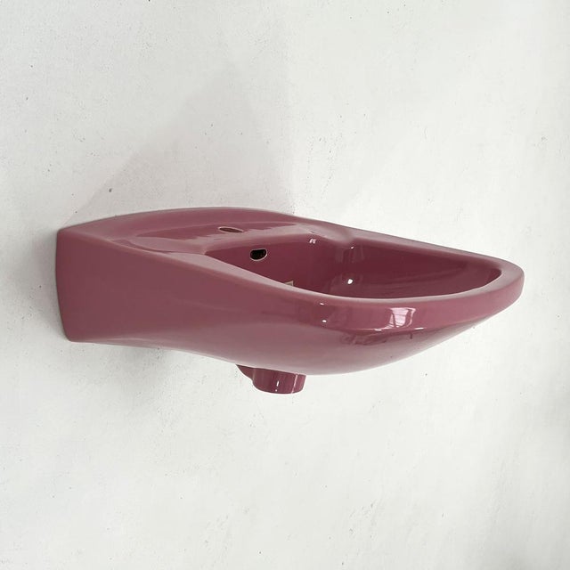 Vintage Pink Sink from Keramag Keravit, 1980s For Sale - Image 3 of 10