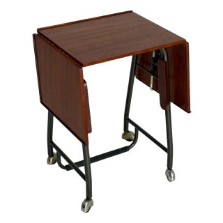 Danish Typewriter Desk in Teak, 1960s For Sale