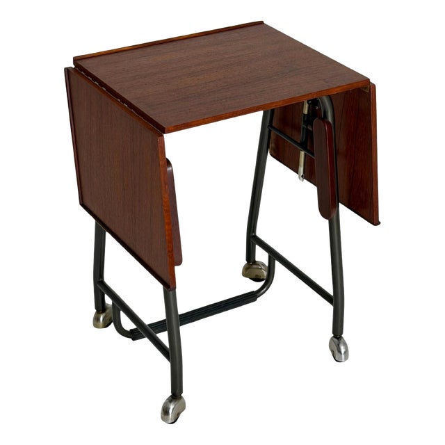 Danish Typewriter Desk in Teak, 1960s For Sale