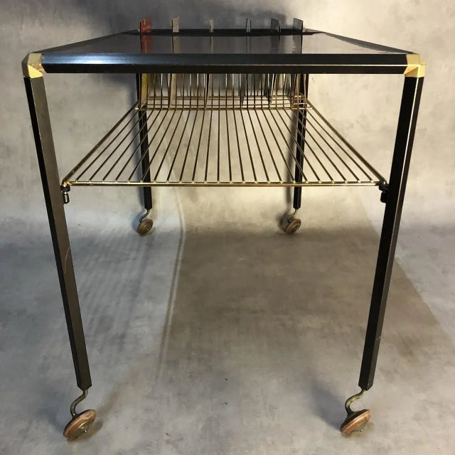 Vintage Industrial Iron Trolley, 1950s For Sale - Image 10 of 16