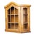Mid 20th Century Large Vintage Wood and Glass Display Cabinet Wall Hanging or Tabletop For Sale