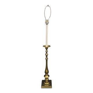 Kaiser Kuhn Vintage Brass Candlestick Floor Lamp For Sale