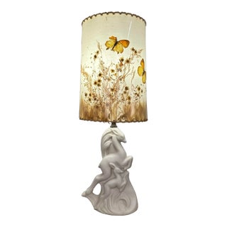 Art Deco Van Briggle Ceramic Pottery Lamp For Sale