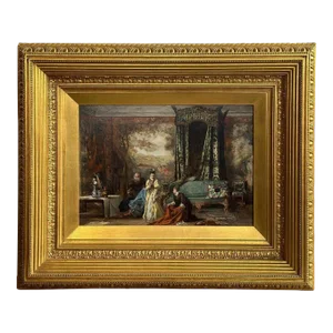 British Framed Painting by Laslett John Pott, 1876