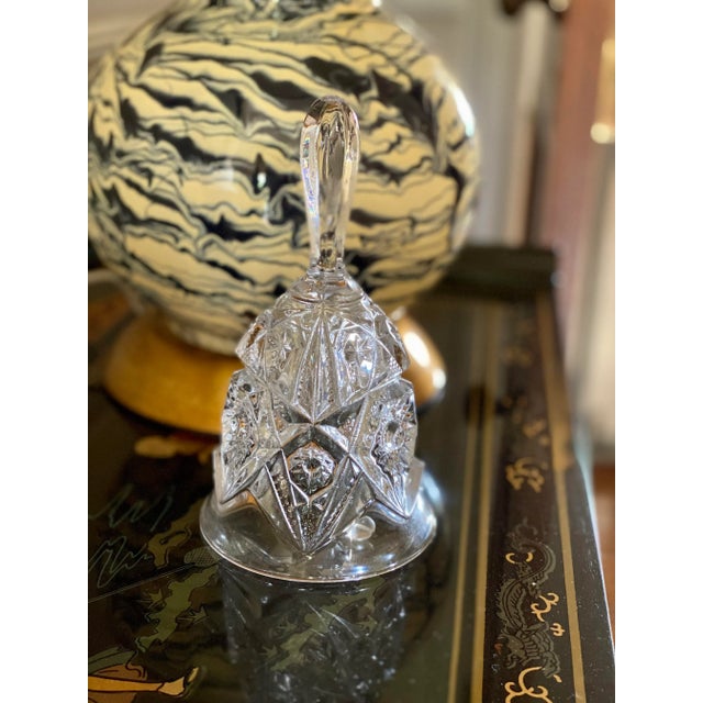 Traditional Vintage Cut Glass Bell For Sale - Image 3 of 7