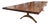Andrianna Shamaris Walnut Dining Table with Bronze Legs For Sale