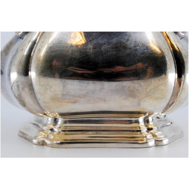 Silver Sugar Bowl with Two Smooth Handles, in Good conditions. Designed 1920 to 1949