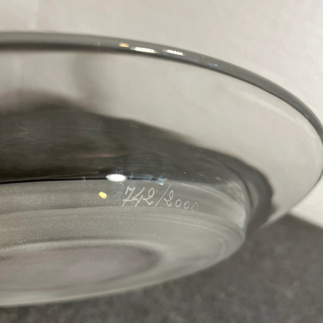 Amethyst 1970s Limited Edition Daum Pate De Verre Beethoven Art Glass Display Plate For Sale - Image 8 of 8