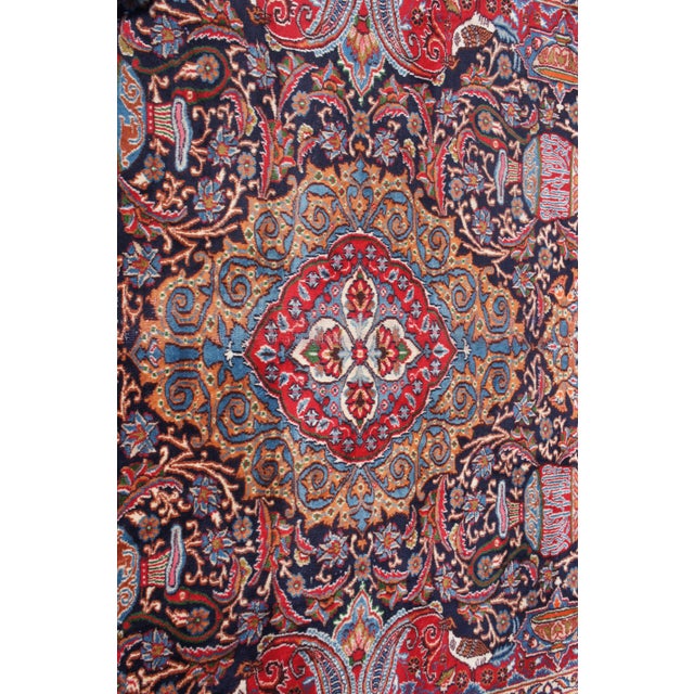 Textile Antique Persian Wool Area Rug For Sale - Image 7 of 13