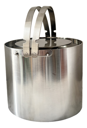 Vintage Cylinda Line Ice Bucket in Stainless Steel by Arne Jacobsen for Stelton, Denmark, 1967