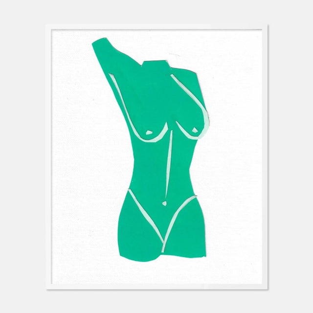 Contemporary Fair Lady 6 by Virginia Chamlee in White Framed Paper, Small Art Print For Sale - Image 3 of 3