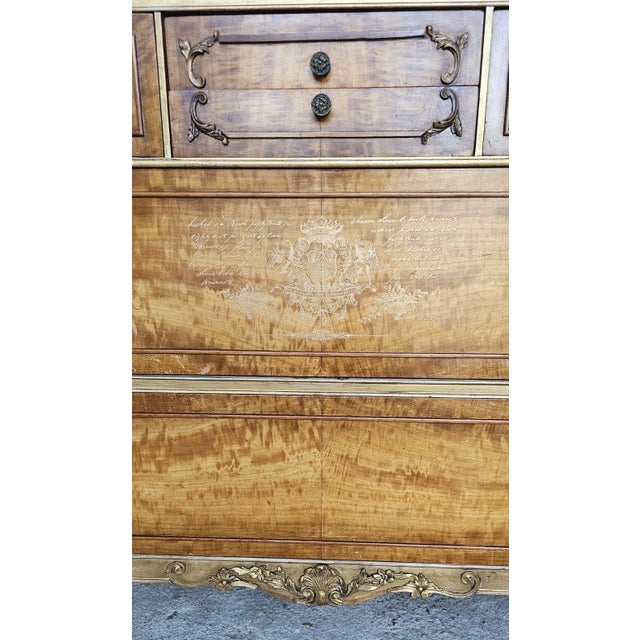 French Provencial Dresser, Gilded Wood, Circa 1930's For Sale - Image 4 of 18