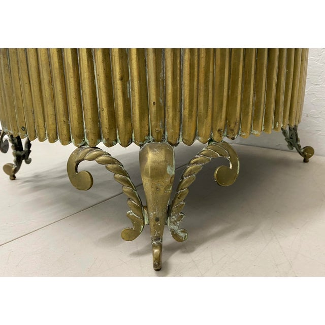 19th Century Brass Brazier w/ Skewers 22" diameter x 11" high + 12" lid = maximum height w/ lid 23" Comes w/ collection of...