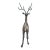 Vintage Heavy Large Brass Deer Stag Sculpture Figurine Mid Century Modern 24” H For Sale - Image 9 of 18