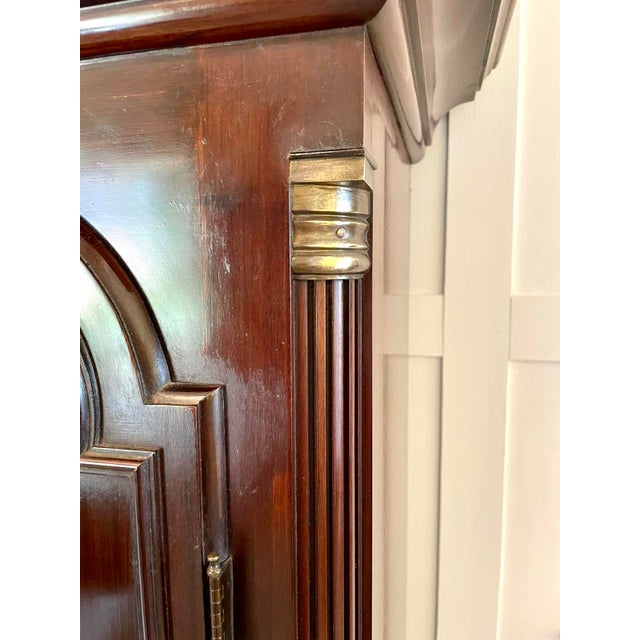 Antique Victorian Mahogany Eight Bell Musical Grandfather Clock by Winsor Bishop Norwich, 1880 For Sale - Image 9 of 17