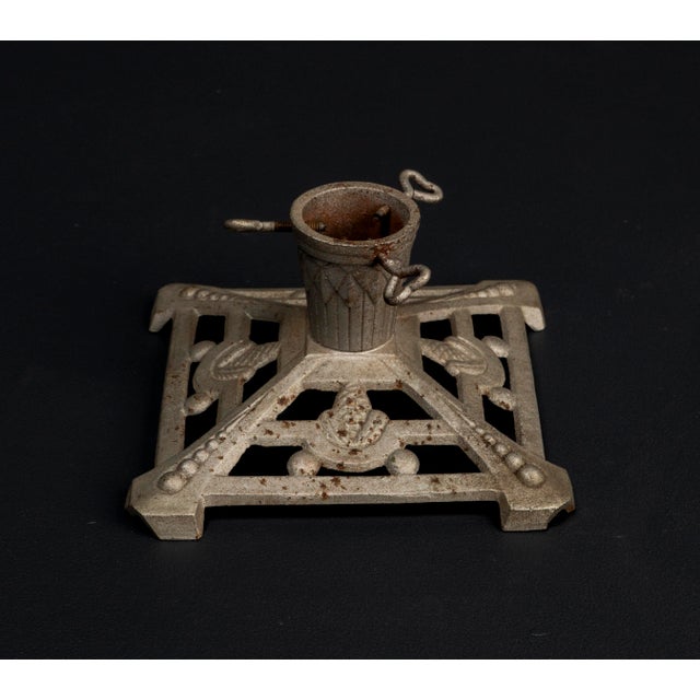 Art Nouveau Cast Iron Christmas Tree Stand, 1920s For Sale - Image 9 of 16