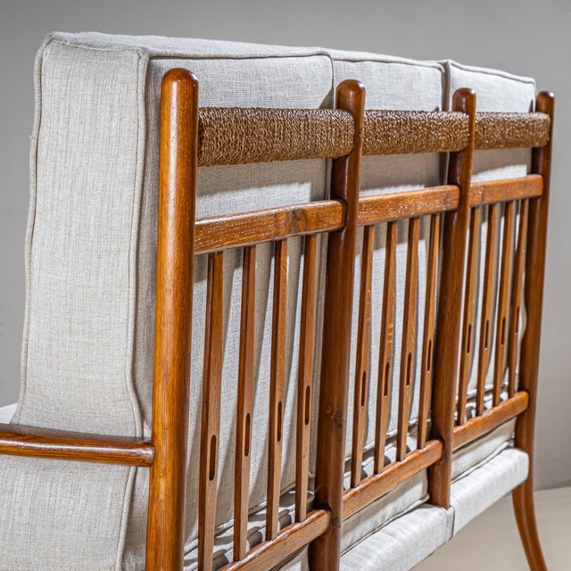 Mid-20th Century Seating Group with curved Armrests For Sale - Image 12 of 15