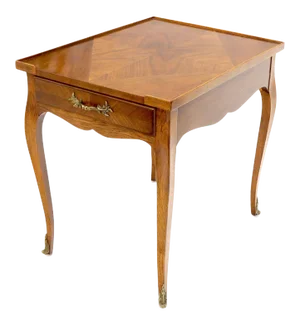 Baker French Regency Satinwood One-Drawer Side End Lamp Table