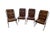 Mid-Century Modern Vintage 1970s Cantilever Chrome Dining Chairs – Milo Baughman Style Studio 54 Vibes Set of 4 For Sale - Image 3 of 10