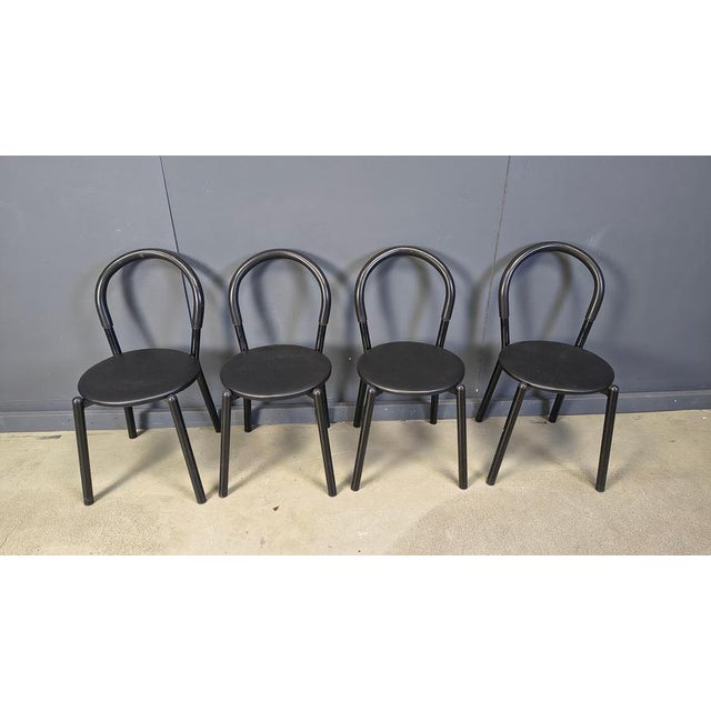Italian Postmodern Dining Chairs, 1980s, Set of 4 For Sale - Image 16 of 17