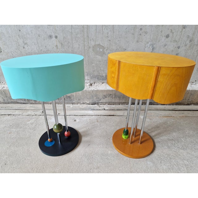 1980s Postmodern Side Tables, 1980s, Set of 2 For Sale - Image 5 of 15