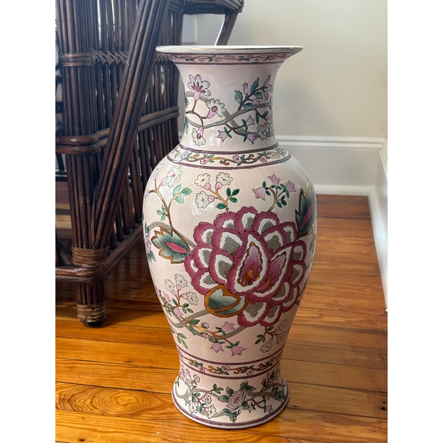 1970s Large Macau Vintage Vase | Chairish