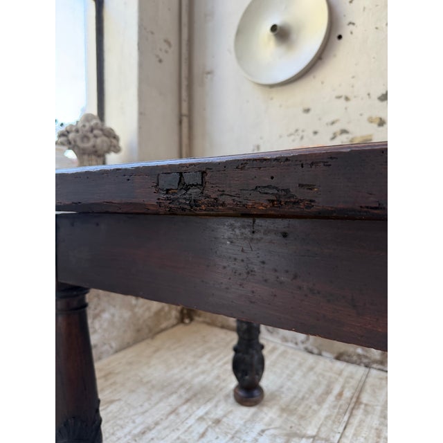 Antique Castle Table in Carved Oak, 1890s For Sale - Image 15 of 18