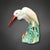 White Majolica Ceramic Crane Figure, 1920s-1940s For Sale - Image 8 of 8