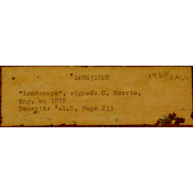 "Landscape" Signed C. Morris For Sale - Image 9 of 10
