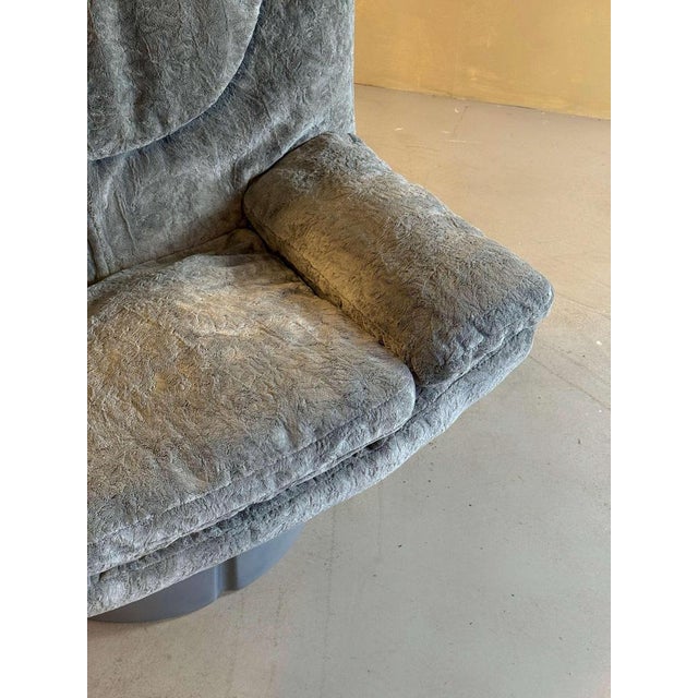 Italian Grey Ill Poltrone Lounge Chair, 1970s For Sale - Image 3 of 12