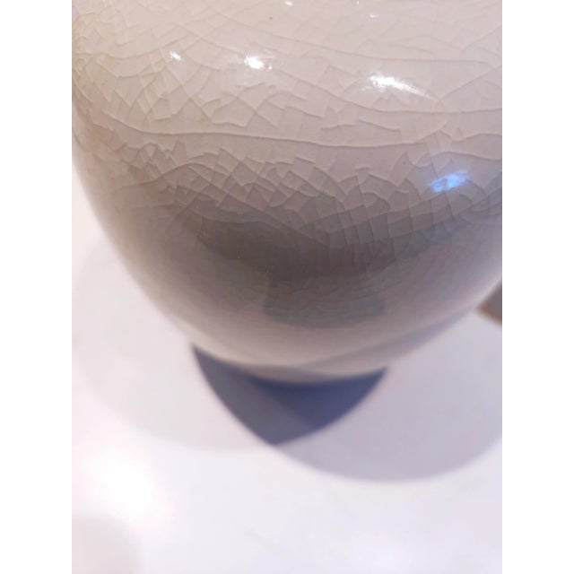 White Early 20th Century Hand Painted Golden Hand Satsuma Chrysanthemum Ginger Jar For Sale - Image 8 of 11