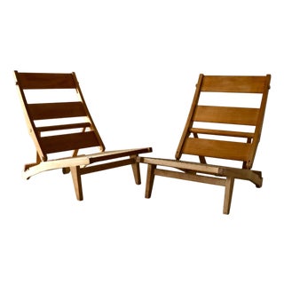 AP71 Reclining Chairs in Oak by Hans J. Wegner for AP Stolen, Sweden, 1960s, Set of 2 For Sale
