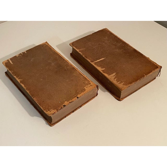 Animal Skin Antique Leather Books - Set of 2 - 1840 - Theology by John Dick For Sale - Image 7 of 10
