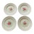 Antique a Copeland Spode "Jewel" Bone China Dinner Plates, Billingsley Rose, C. 1926 - Set of 4 For Sale