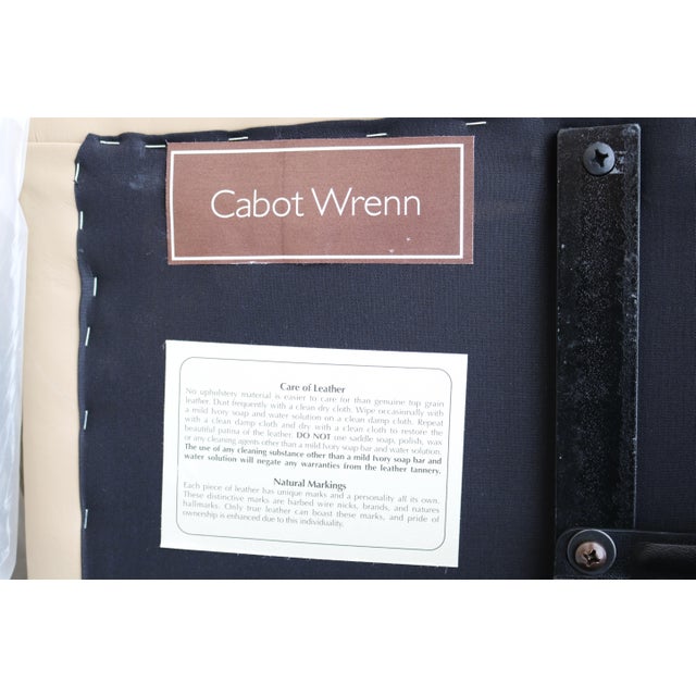 Classic Cabot Wrenn Caesar High Back Regency Taupe Leather Swivel Desk Chair For Sale - Image 18 of 18