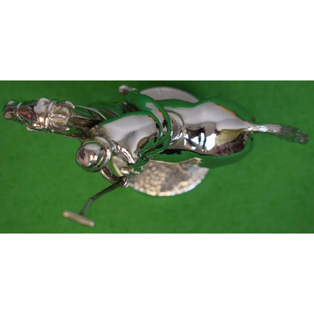 Chrome-Plate English Polo Player Car Mascot For Sale - Image 4 of 5