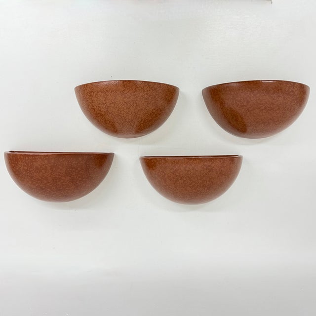 Mid-Century Ceramic Wall Lamp Sconces, 1970s, Set of 4 For Sale - Image 4 of 18
