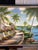 Large Mid-Century Style Coastal Tropical Palm Tree Landscape Oil Painting - Framed Fine Art For Sale In Phoenix - Image 6 of 10