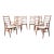 Mid 20th Century Set of Eight 'Lis' Highback Dining Chairs in Teak For Sale