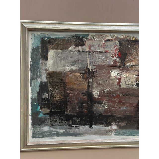 Erik Emanuelsson, Composition, 1965, Oil on Panel, Framed For Sale - Image 15 of 18