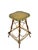 Rustic Adirondack Twig Side Table With Hand-Painted Green Accents – Folk Art Cabin Style For Sale - Image 16 of 17
