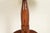 Wood Early American Bench Made Sculpted Solid Walnut Pedestal Tea Table or Side Table For Sale - Image 7 of 10
