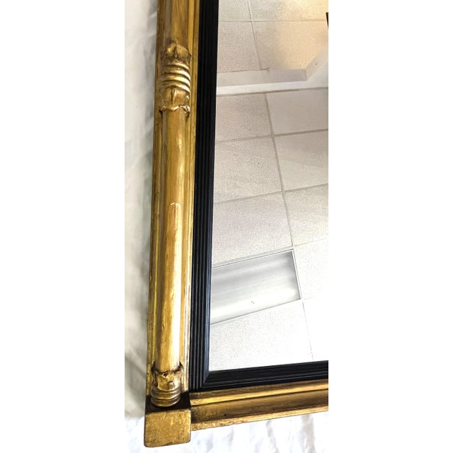 Early 20th Century Italian Wood Pier Mirror With Sunflower Detail For Sale - Image 10 of 13