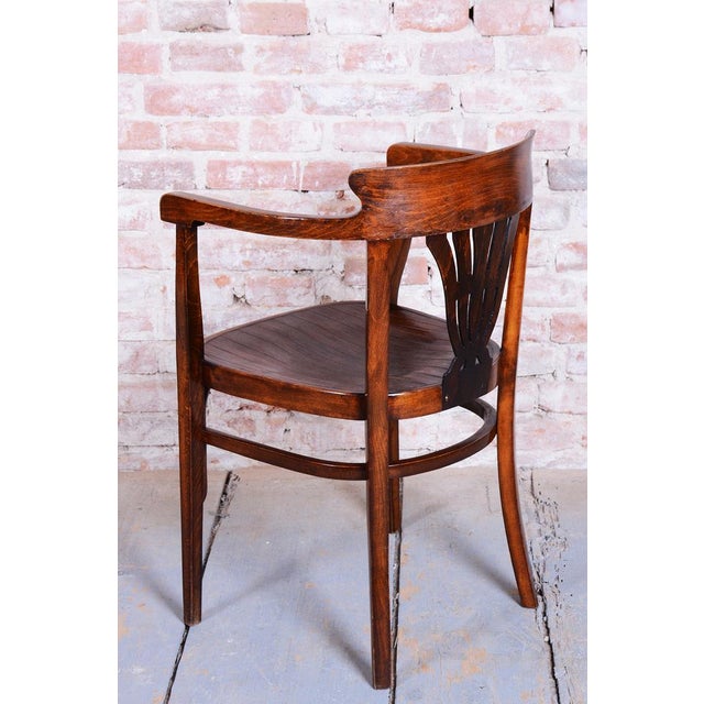 Wood Art Deco Beech Armchair from Fischel, Slovakia, 1900s For Sale - Image 7 of 11